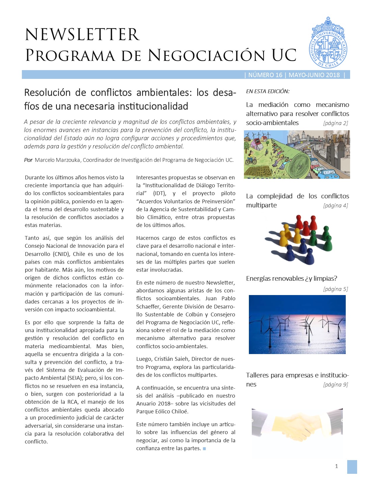 Newsletter 2018 mayojunio